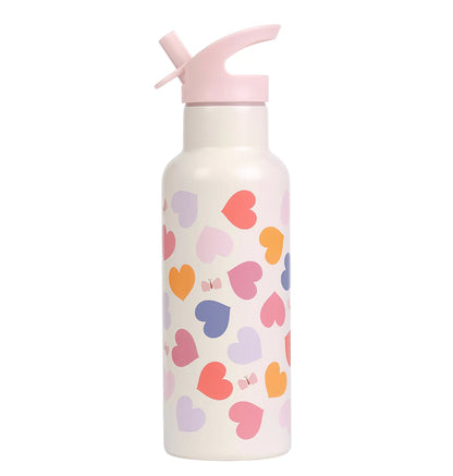 A Little Lovely Company XL roestvrijstalen drinkfles Hearts