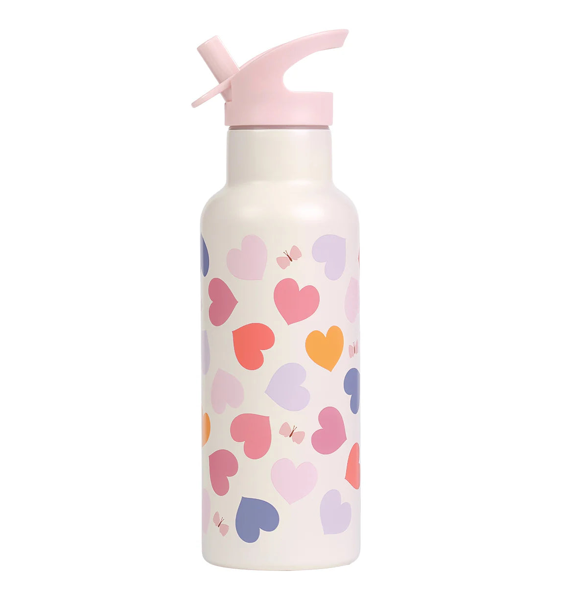 A Little Lovely Company XL roestvrijstalen drinkfles Hearts