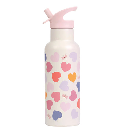 A Little Lovely Company XL roestvrijstalen drinkfles Hearts
