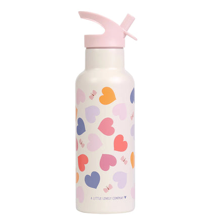A Little Lovely Company XL roestvrijstalen drinkfles Hearts