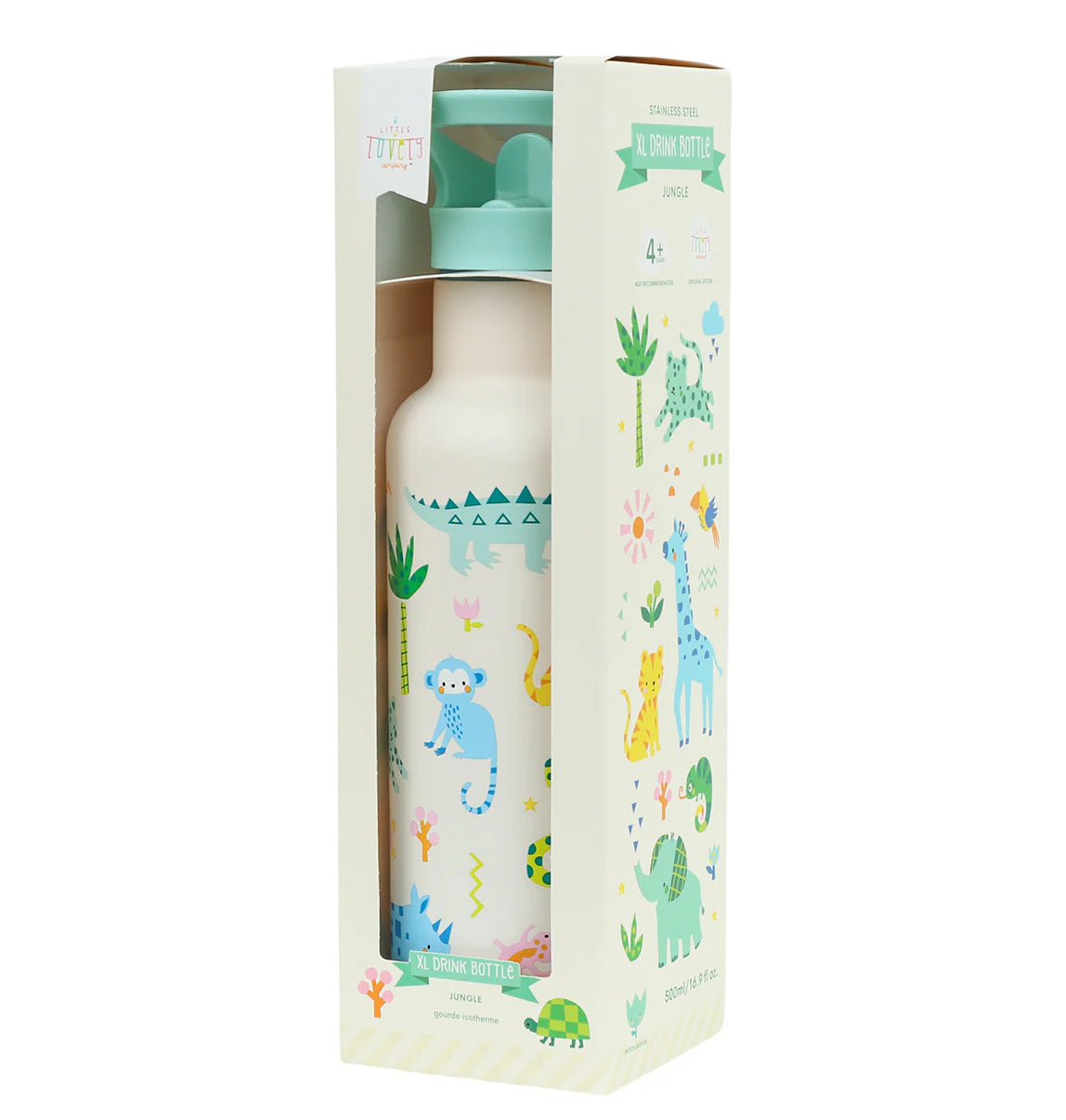 A Little Lovely Company XL roestvrijstalen drinkfles Jungle
