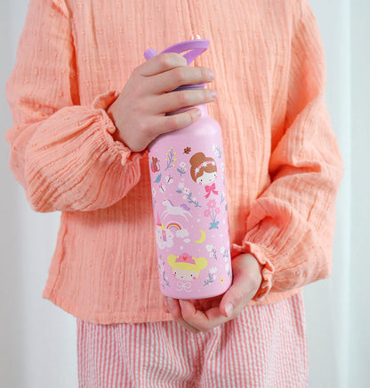 A Little Lovely Company XL roestvrijstalen drinkfles Princesses