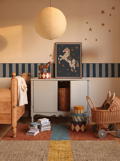 Dekornik Behangrand Border Spanish stripes Blue