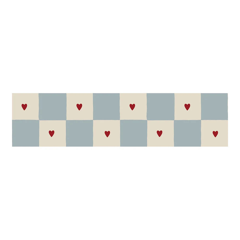 Dekornik Behangrand Border Check with Hearts