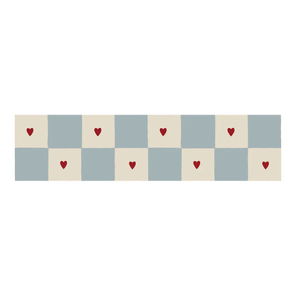 Dekornik Behangrand Border Check with Hearts