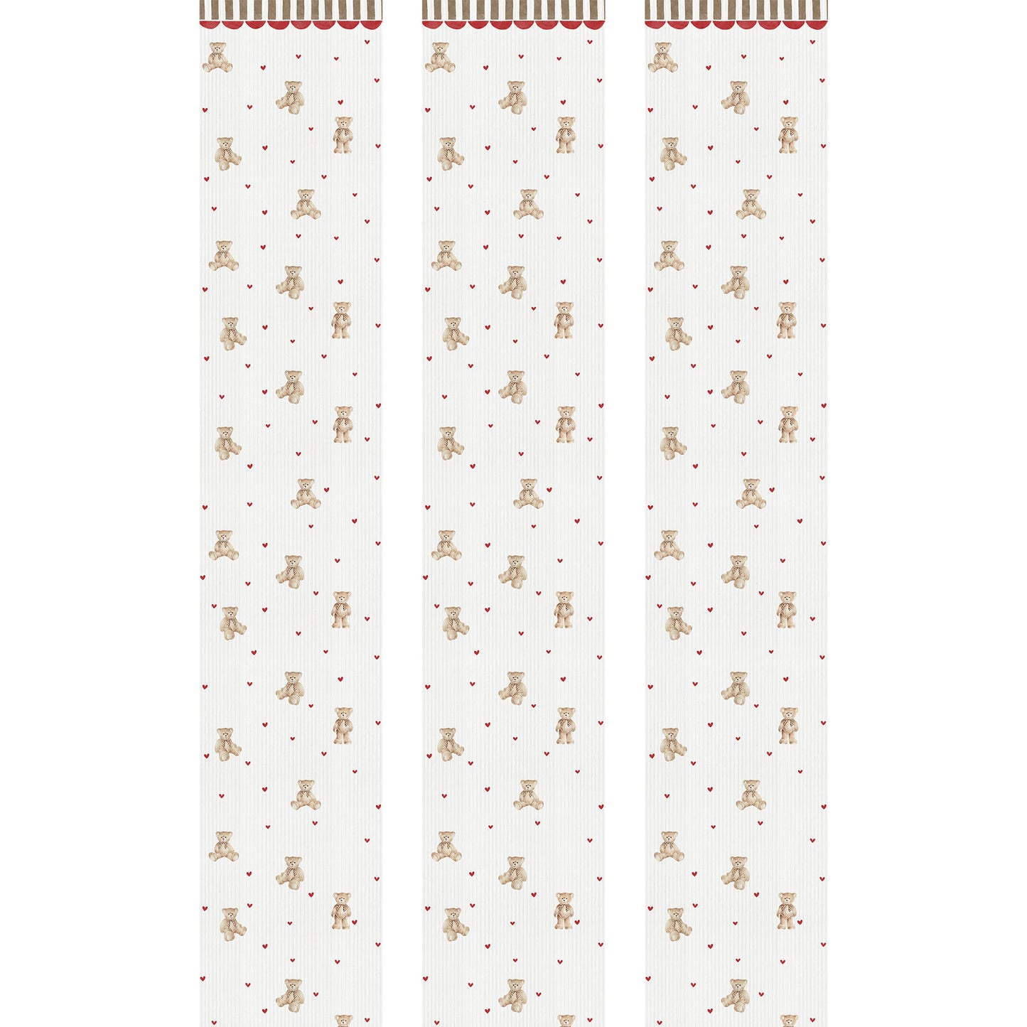 Dekornik Dekornik Vliesbehang Teddy Bear with Ornament - Decomusy