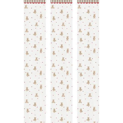 Dekornik Dekornik Vliesbehang Teddy Bear with Ornament - Decomusy