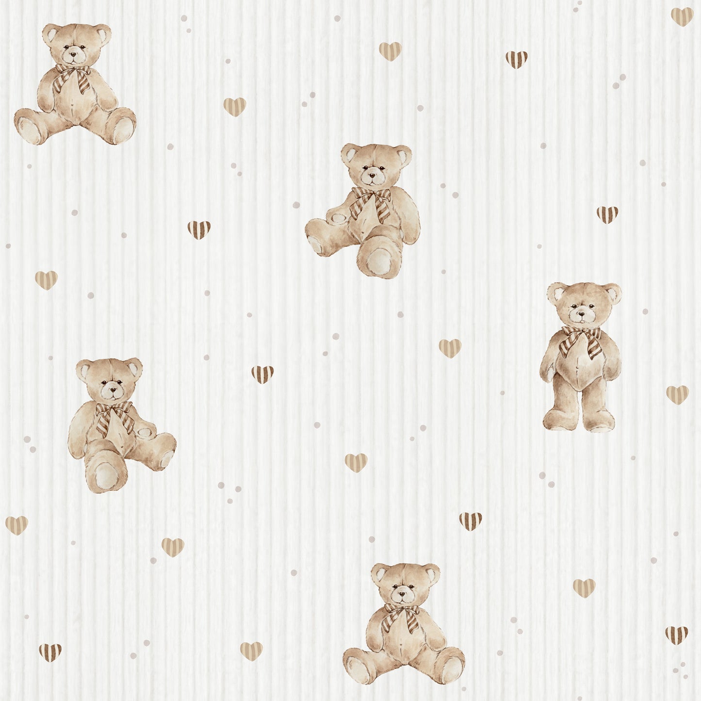 Dekornik Dekornik Vliesbehang Teddy Bears Cute - Decomusy