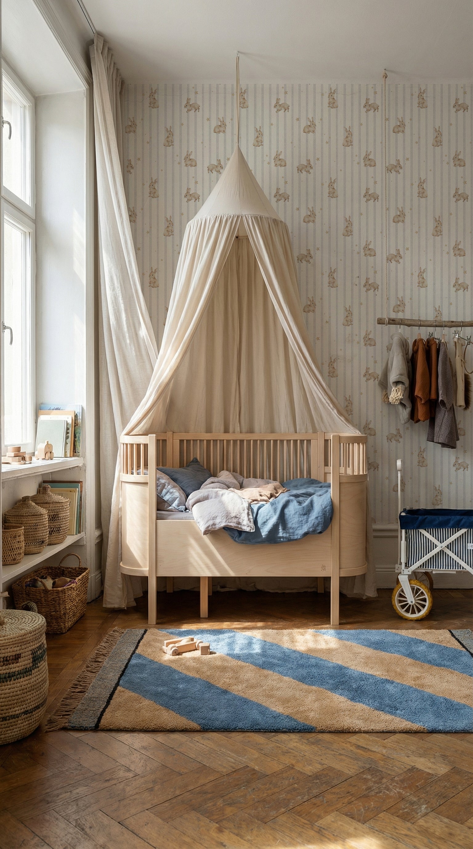 Dekornik Dekornik Vliesbehang Rabbits Hearts - Decomusy