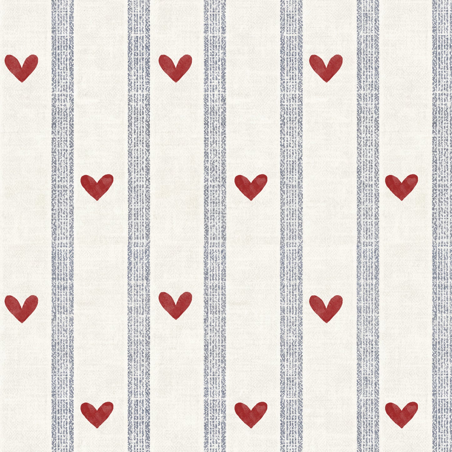 Dekornik Dekornik Vliesbehang Hearts and Stripes Morning - Decomusy