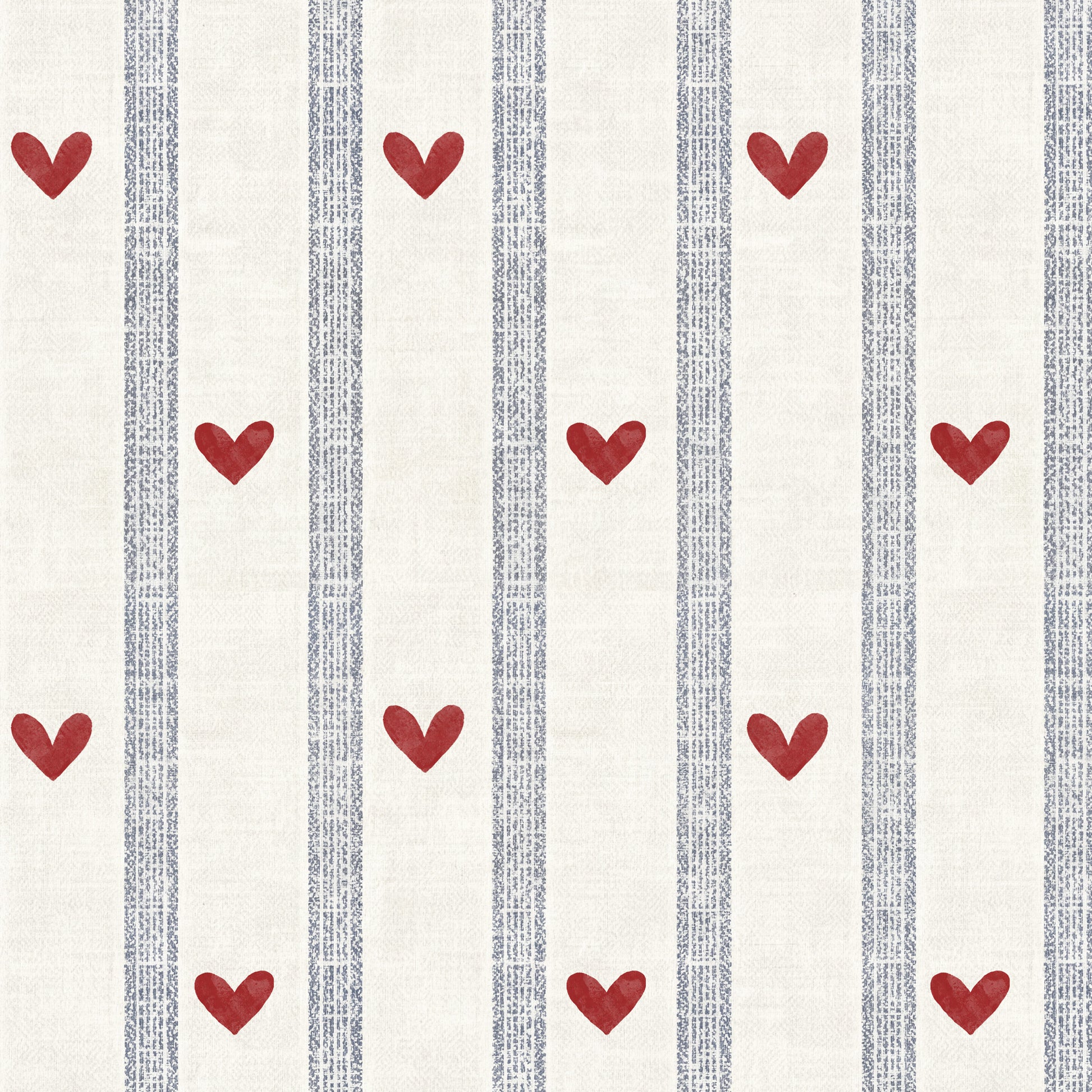 Dekornik Dekornik Vliesbehang Hearts and Stripes Morning - Decomusy