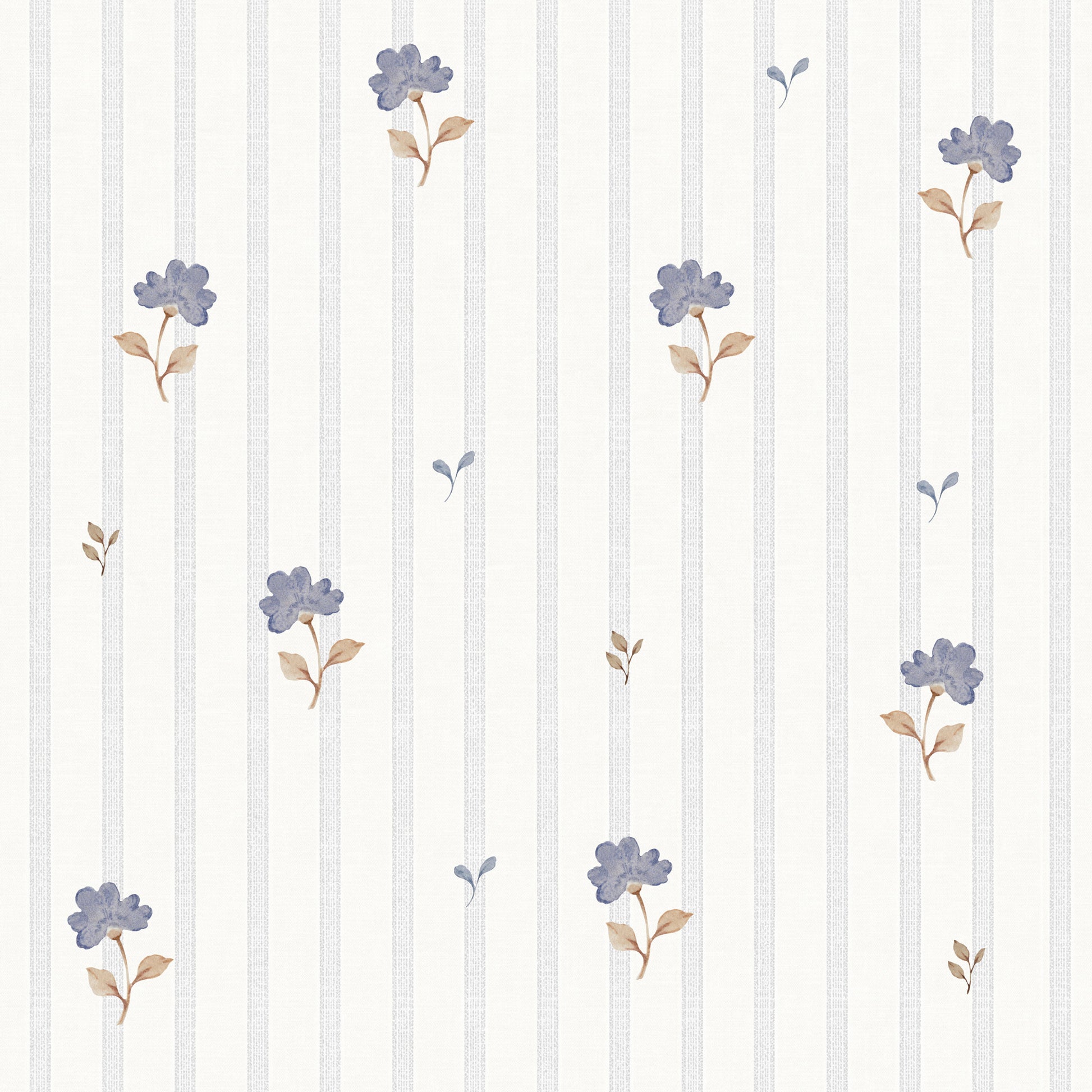 Dekornik Dekornik Vliesbehang Delicate Retro Flowers - Decomusy
