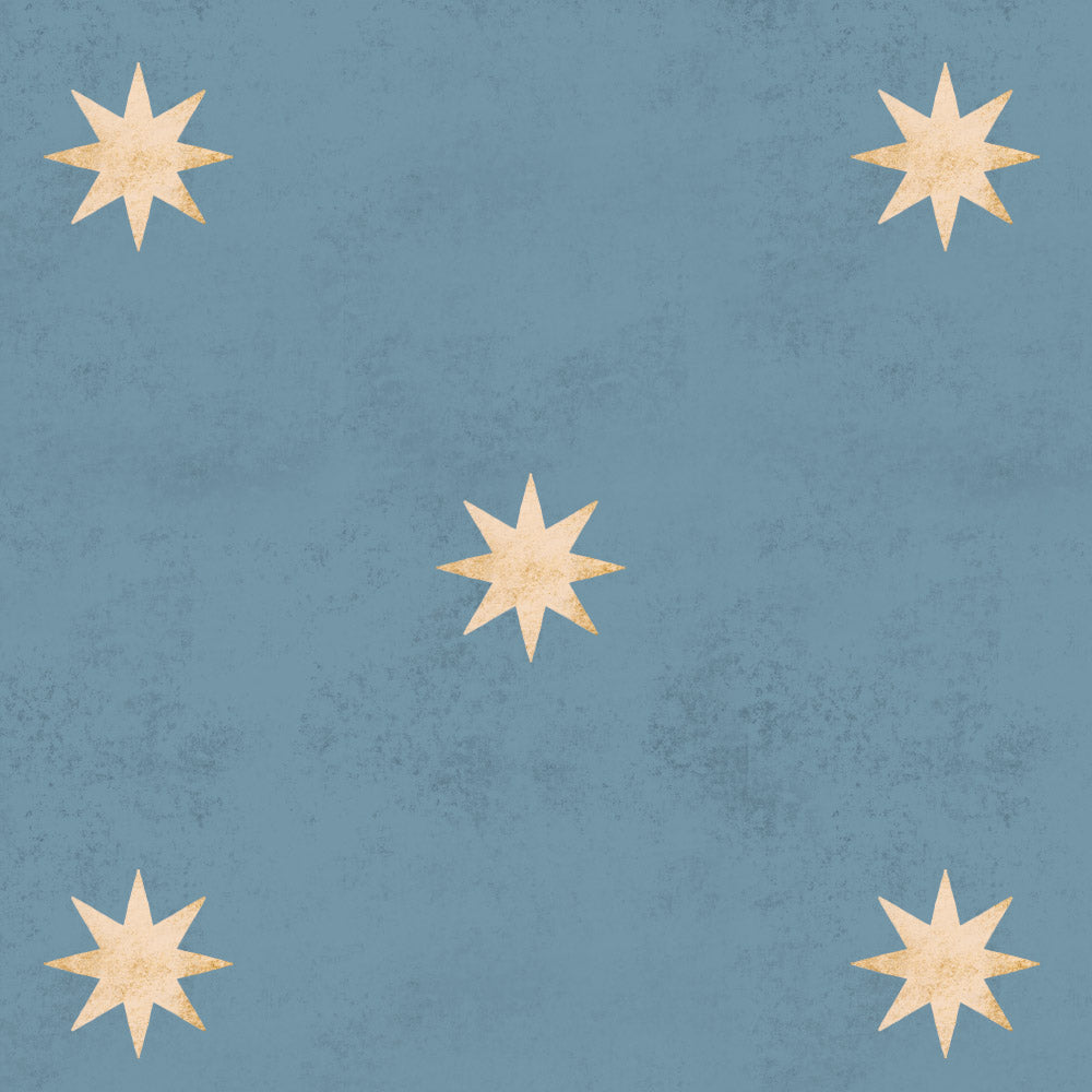 Dekornik Vliesbehang - Classy stars blue