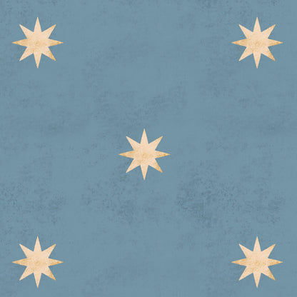 Dekornik Vliesbehang - Classy stars blue
