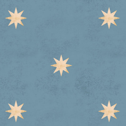 Dekornik Vliesbehang - Classy stars blue