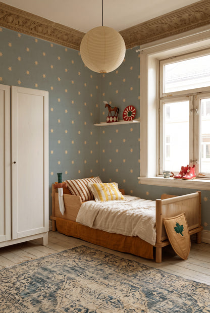 Dekornik Vliesbehang - Classy stars blue