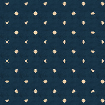 Dekornik Vliesbehang - Classy stars navy blue
