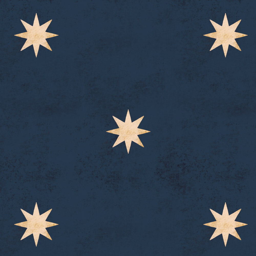 Dekornik Vliesbehang - Classy stars navy blue