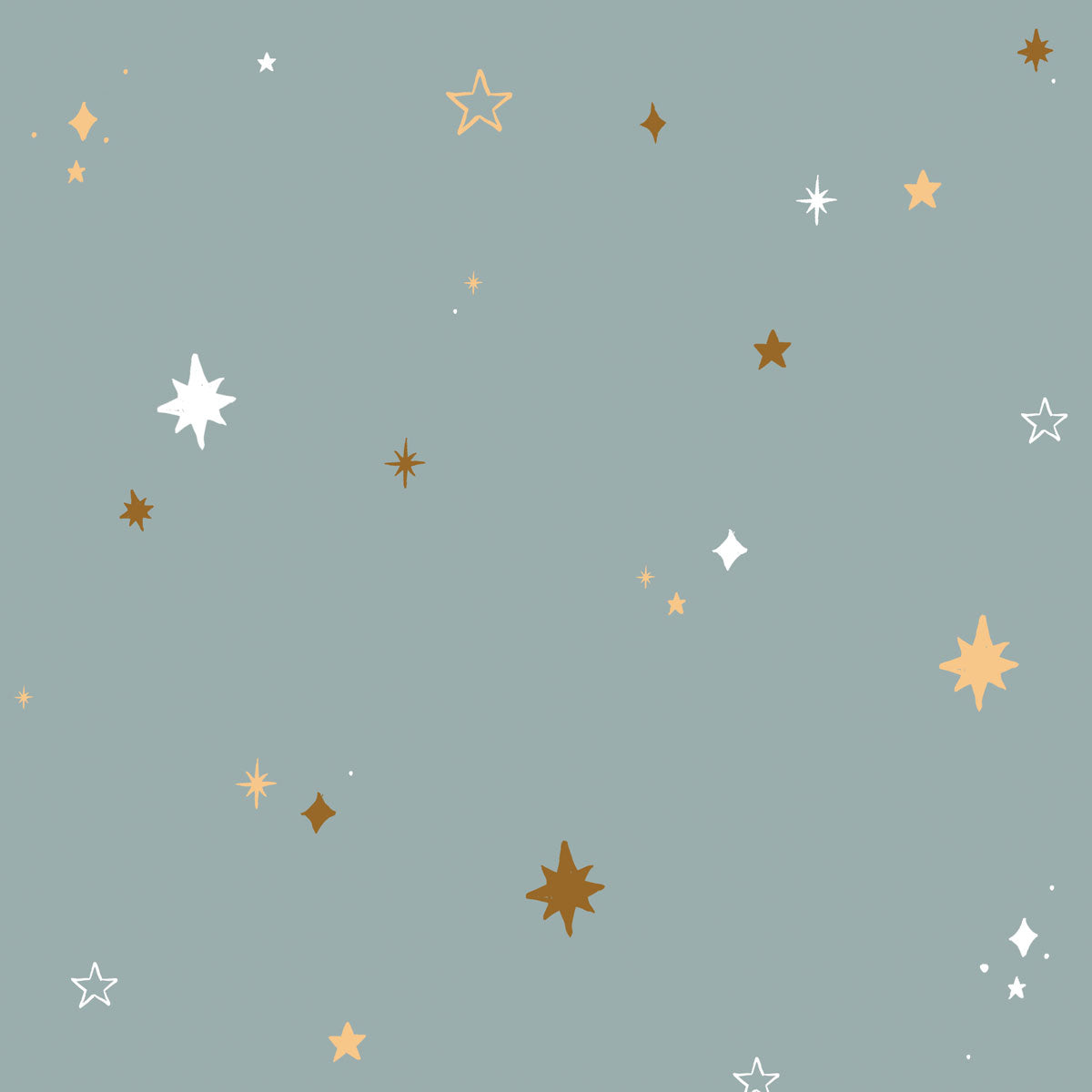 Dekornik Dekornik Behang - Hearts Nightsky Blue - Decomusy
