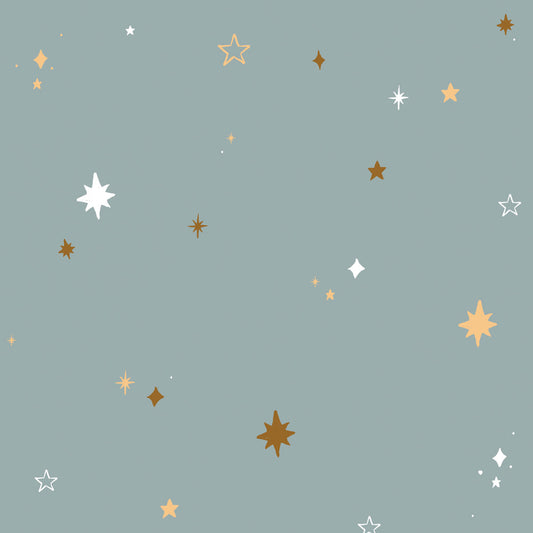 Dekornik Dekornik Behang - Hearts Nightsky Blue - Decomusy