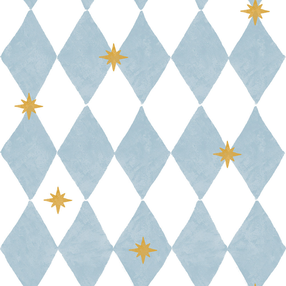 Dekornik Dekornik Vliesbehang French Diamonds with Stars - Decomusy