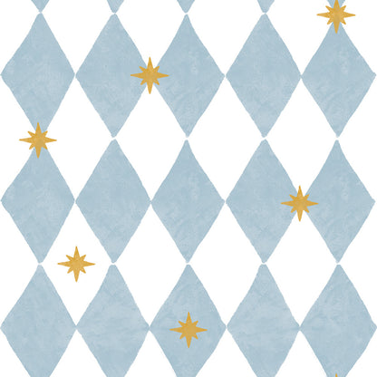 Dekornik Dekornik Vliesbehang French Diamonds with Stars - Decomusy