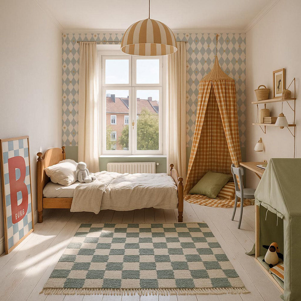 Dekornik Dekornik Vliesbehang French Diamonds with Stars - Decomusy