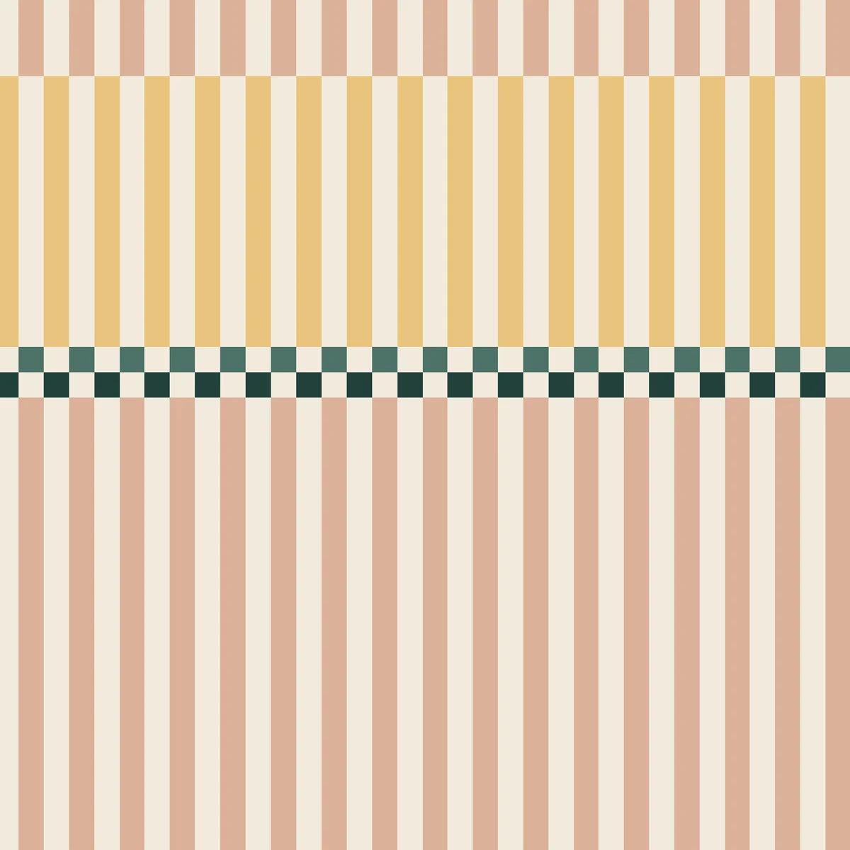 Dekornik Vliesbehang - Stripes happy cherry pink and sunny yellow