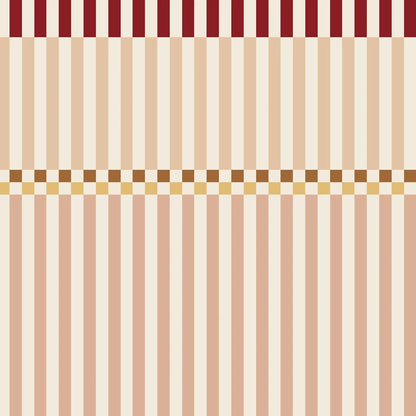 Dekornik Dekornik Vliesbehang - Stripes happy cherry pink - Decomusy