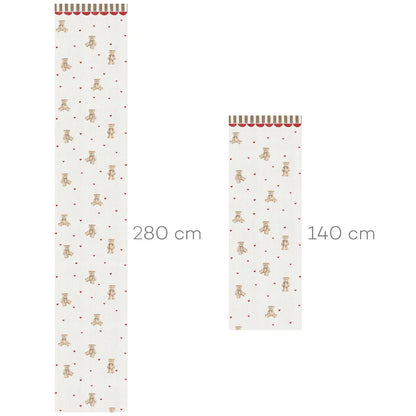 Dekornik Dekornik Vliesbehang Teddy Bear with Ornament - Decomusy