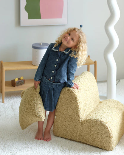 Wigiwama Wigiwama Cloud Beanbag Chair Kinderfauteuil - Matcha - Decomusy