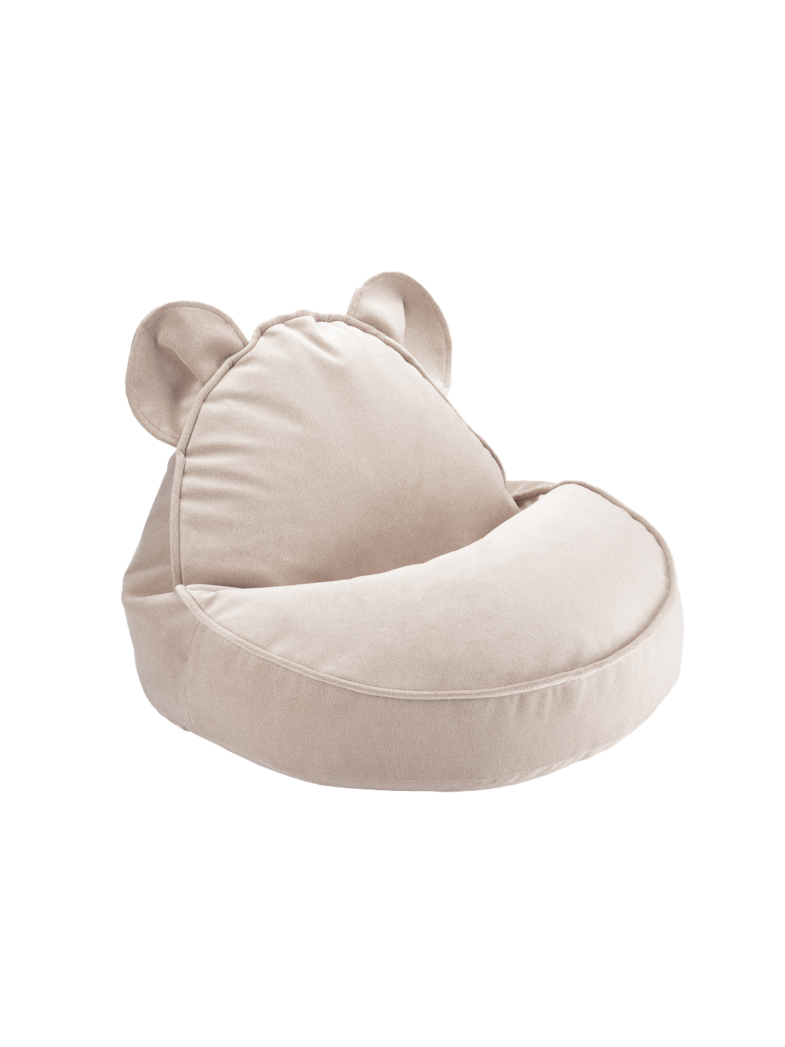 Wigiwama Wigiwama Bear Beanbag Chair Poef - Dusty Beige - Decomusy