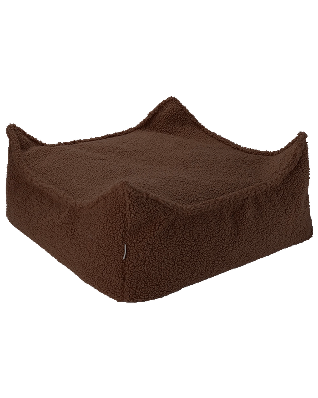 Wigiwama Wigiwama Vierkant Poef Ottoman Teddy - Warm Hazel - Decomusy