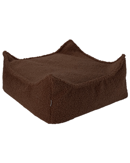 Wigiwama Wigiwama Vierkant Poef Ottoman Teddy - Warm Hazel - Decomusy