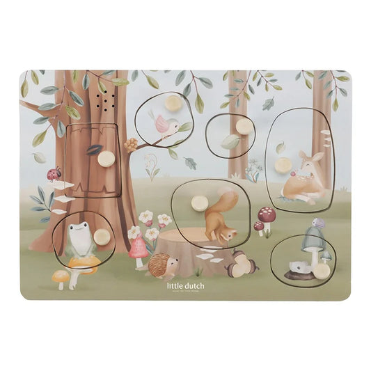 Little Dutch Little Dutch Geluiden Puzzel - Forest Friend FSC - Decomusy