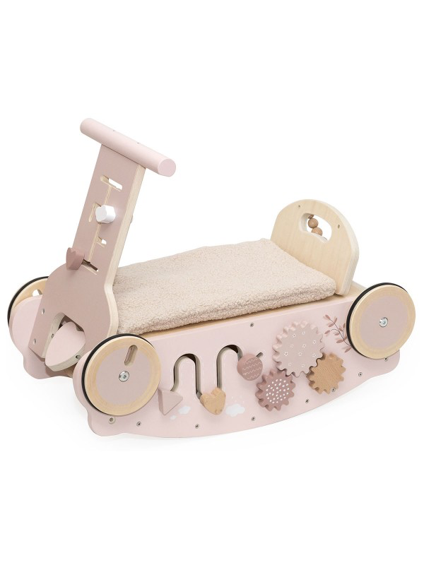 Label Label 3-in-1 Rocker, Walker and Car - Pink