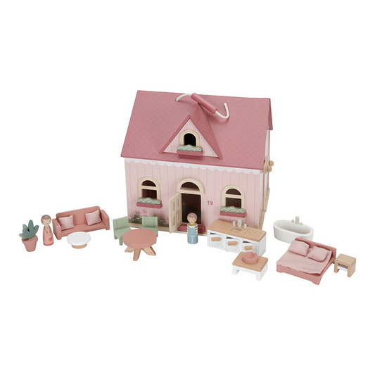 Little Dutch Little Dutch Draagbaar Poppenhuis Hout Klein - Decomusy