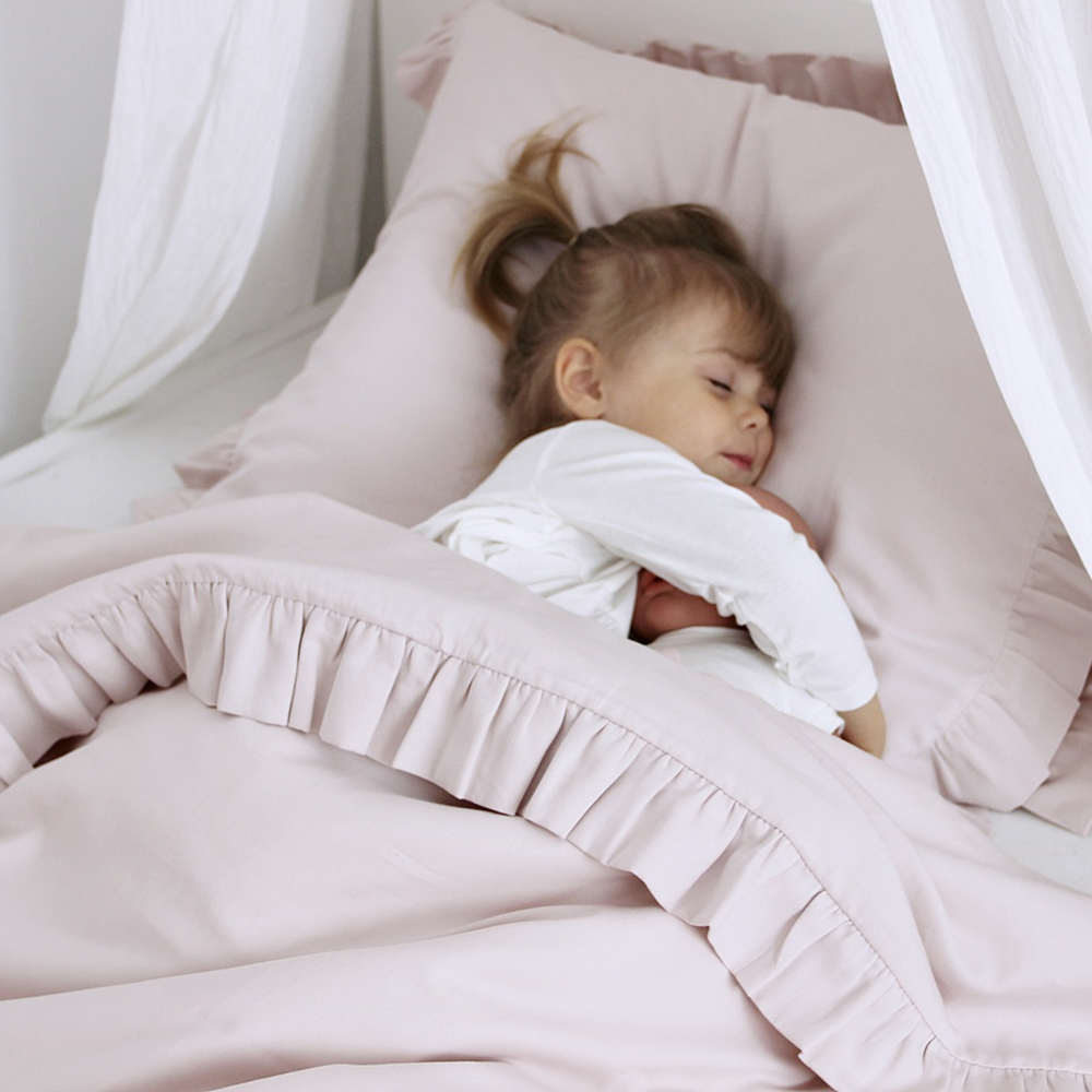 Cotton&Sweets Cotton & Sweets Dekbedovertrek Junior Margaret - Powder Pink - Decomusy