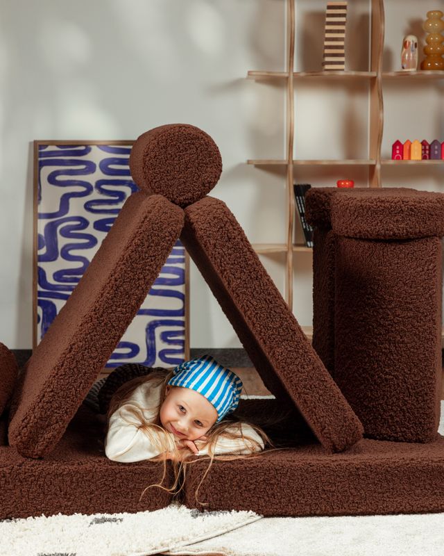 Wigiwama Wigiwama Settee Sofa Speelset Teddy - Warm Hazel - Decomusy