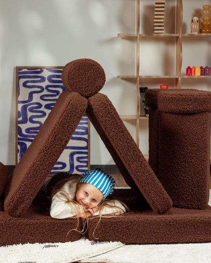 Wigiwama Wigiwama Settee Sofa Speelset Teddy - Warm Hazel - Decomusy