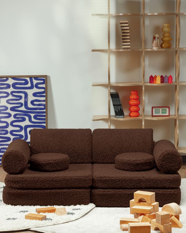 Wigiwama Wigiwama Settee Sofa Speelset Teddy - Warm Hazel - Decomusy