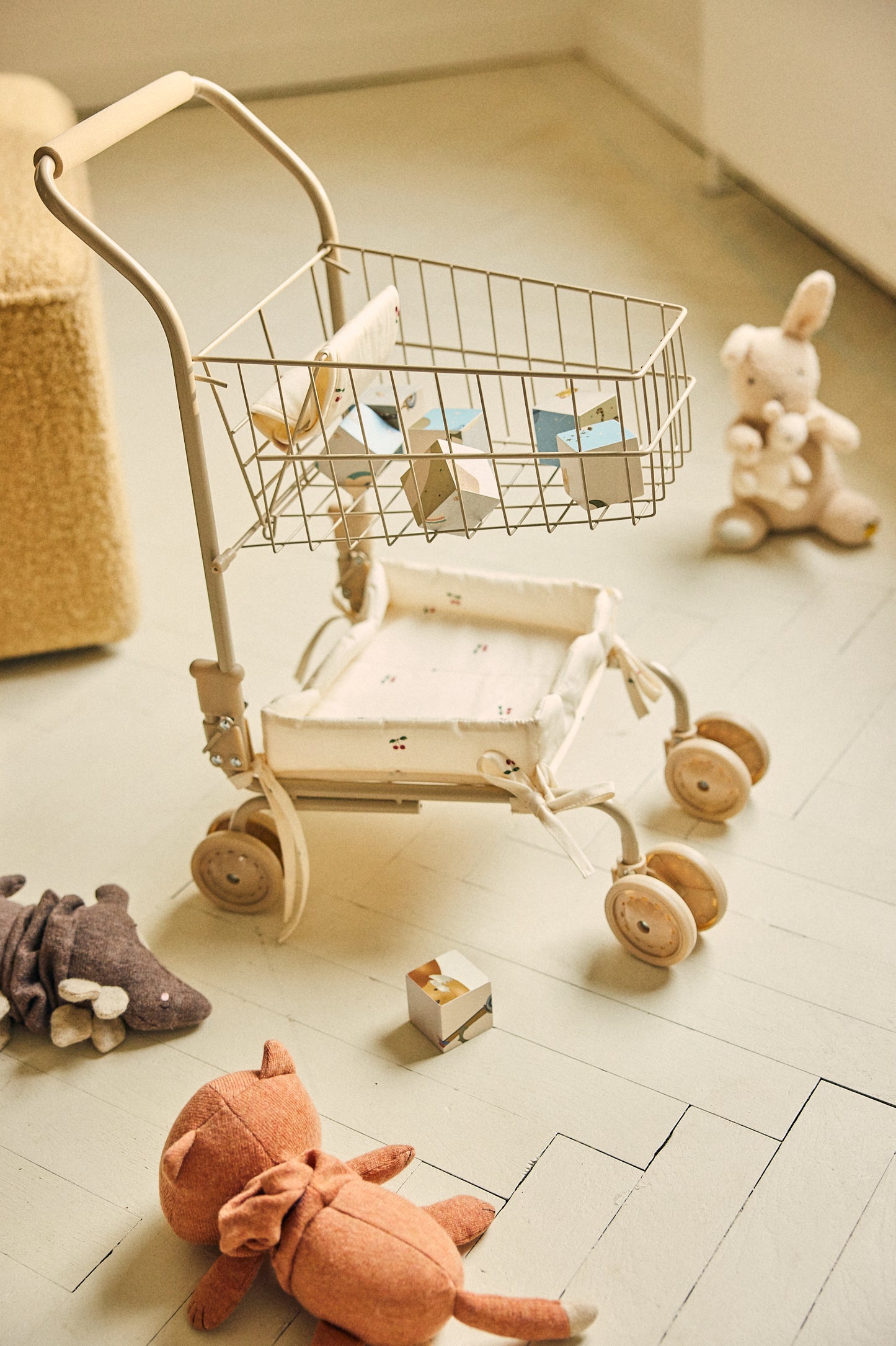 Konges Slojd Konges Sløjd Kids Shopping Cart Winkelwagen - Cherry - Decomusy