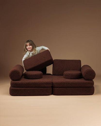 Wigiwama Wigiwama Settee Sofa Speelset Teddy - Warm Hazel - Decomusy