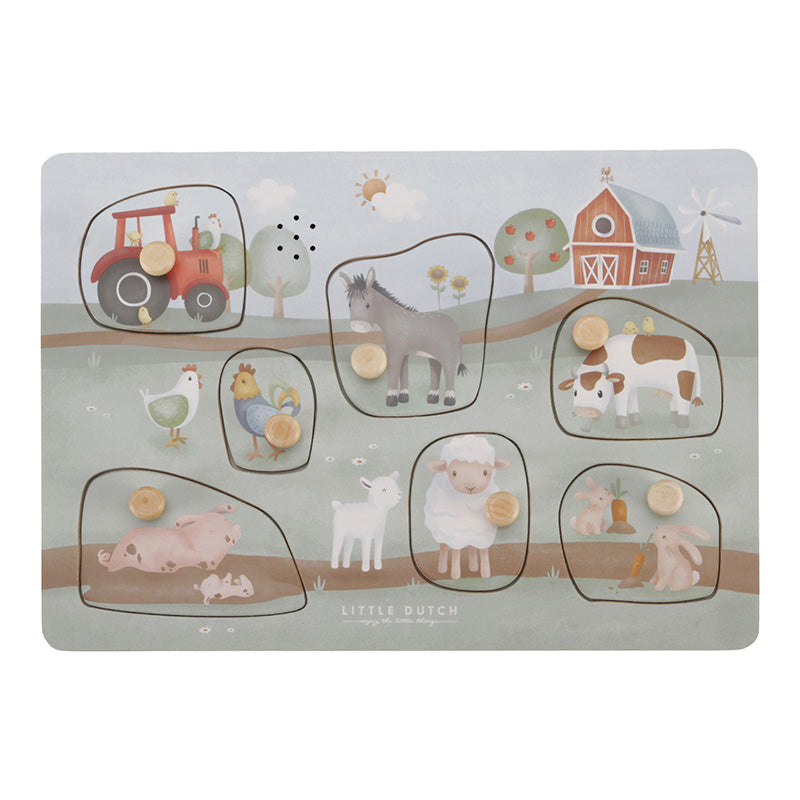 Little Dutch Little Dutch Geluiden Puzzel - Little Farm - Decomusy