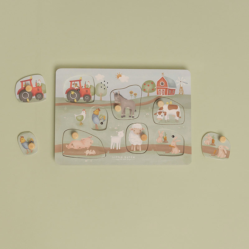 Little Dutch Little Dutch Geluiden Puzzel - Little Farm - Decomusy