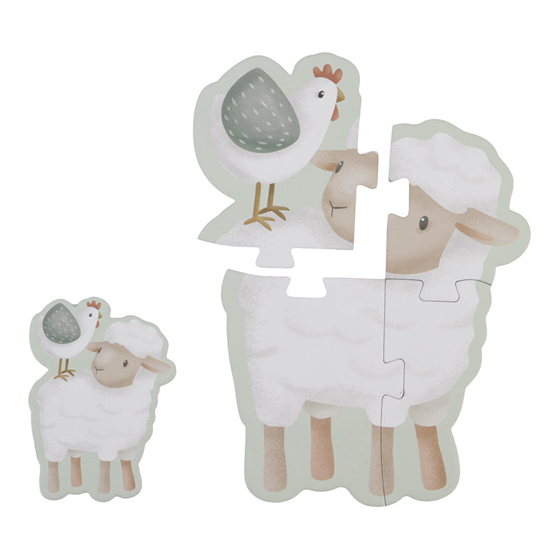 Little Dutch Little Dutch 6 in 1 Puzzel Little Farm - Decomusy