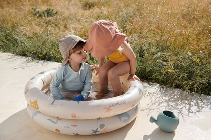 Liewood Liewood Zonnehoedje Gorm Linen Sun Hat - Sandy - Decomusy