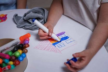 Drawin'Kids Drawin'Kids Drawin'board - uitwisbaar & omkeerbare tafelblad - krijt & velleda - Decomusy