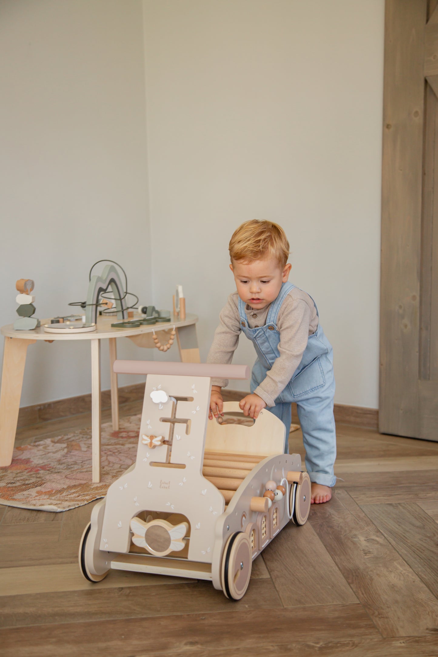 Label Label Label Label 3-in-1 Rocker, Walker and Car - Nougat - Decomusy