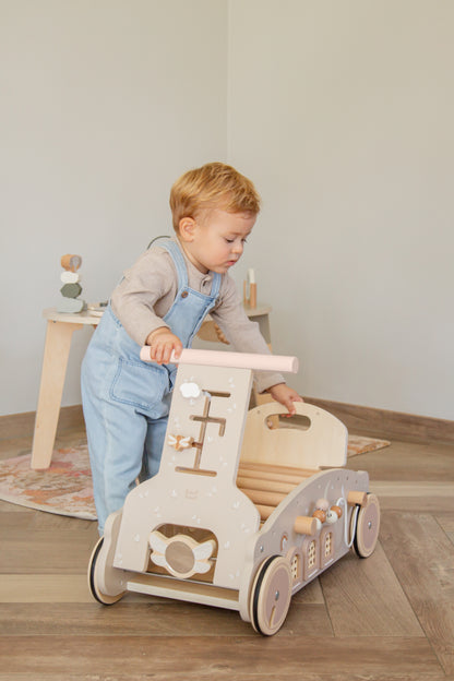 Label Label Label Label 3-in-1 Rocker, Walker and Car - Nougat - Decomusy